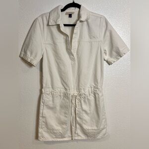 Universal Thread White Collared Jeans Shirt Dress Size XS